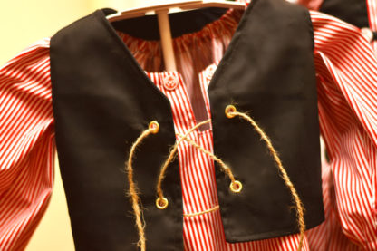 Pirate Costume - Pirate shirt, vest, shorts - Girls dress sold seperately